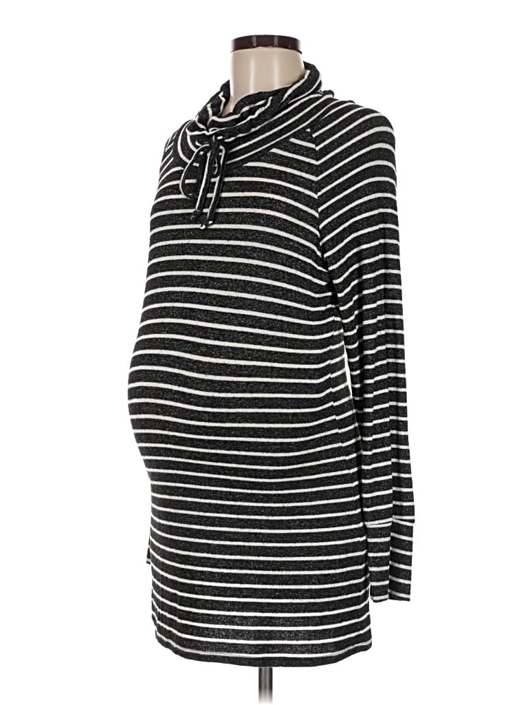 Pre-owned Mix By 41 Hawthorn Long Sleeve Turtleneck In Black