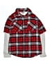 OshKosh B'gosh 100% Cotton Plaid Red Long Sleeve Button-Down Shirt Size 10 - photo 1