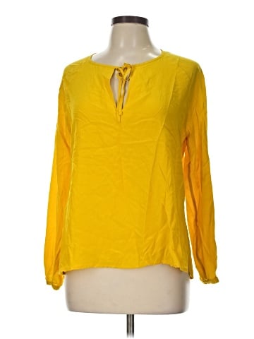 Maliparmi Long Sleeve Silk Top (view 1)