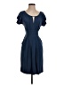 BCBGMAXAZRIA Solid Blue Cocktail Dress Size 4 - photo 1