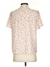 Pleione 100% Polyester Floral Ivory Short Sleeve Blouse Size S - photo 2
