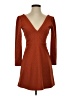 Cooperative Chevron-herringbone Brown Cocktail Dress Size S - photo 1