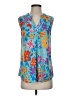 Dear Scarlett Blue Sleeveless Blouse Size S - photo 1