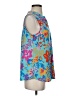 Dear Scarlett Blue Sleeveless Blouse Size S - photo 4