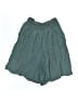Eileen Fisher Solid Green Shorts Size M - photo 1