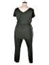 Torrid Solid Green Jumpsuit Size 2X Plus (2) - photo 2