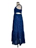 Rewind 100% Polyester Paisley Blue Cocktail Dress Size XL - photo 5