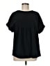 Unbranded 100% Cotton Black Short Sleeve Blouse Size M - photo 1