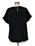 Unbranded 100% Cotton Black Short Sleeve Blouse Size M - photo 2