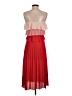 ASOS 100% Polyester Color Block Red Cocktail Dress Size 4 - photo 2