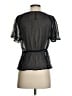 LC Lauren Conrad 100% Polyester Black Short Sleeve Blouse Size XS - photo 2