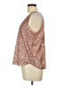 Ann Taylor LOFT 100% Polyester Gold Sleeveless Blouse Size Lg Petite - photo 5