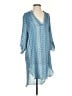 AaKaa 100% Polyester Blue Casual Dress Size S - photo 1