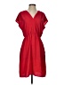 Halogen 100% Polyester Solid Red Casual Dress Size S - photo 1