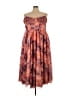 Hutch 100% Polyester Tie-dye Orange Cocktail Dress Size 24 - photo 1