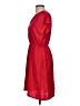 Halogen 100% Polyester Solid Red Casual Dress Size S - photo 5