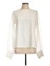 Unbranded 100% Polyester Ivory Long Sleeve Blouse Size L - photo 1