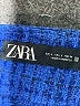 Zara Tweed Blue Jacket Size L - photo 6