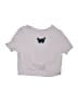 Shein Silver Purple Short Sleeve T-Shirt Size 14 - photo 1