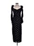 Self-Portrait 100% Polyester Polka Dots Black Cocktail Dress Size 6 - photo 2