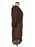.OBJECT 100% Polyester Houndstooth Brown Cocktail Dress Size EU 38 / US 8 - photo 4