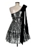 Geisha Designs Metallic Silver Cocktail Dress Size 6 - photo 2