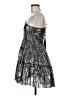 Geisha Designs Metallic Silver Cocktail Dress Size 6 - photo 5