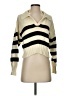 Ciao Lucia 100% Pima Cotton Stripes Ivory Pullover Sweater Size XS - photo 1