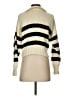 Ciao Lucia 100% Pima Cotton Stripes Ivory Pullover Sweater Size XS - photo 2