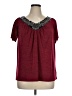 AGB Burgundy Short Sleeve Top Size 1X - photo 1