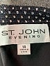 St. John Collection Graphic Black Blazer Size 14 - photo 6