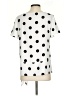 Ann Taylor 100% Polyester Polka Dots Ivory Short Sleeve Blouse Size S - photo 2