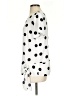 Ann Taylor 100% Polyester Polka Dots Ivory Short Sleeve Blouse Size S - photo 5