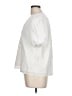 CeCe 100% Cotton White Short Sleeve Blouse Size L - photo 5