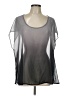 Torrid Gray Short Sleeve Blouse Size Lg Plus (0) - photo 1