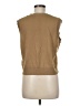 Zara Tan Sleeveless Button-Down Shirt Size M - photo 2