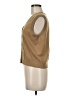 Zara Tan Sleeveless Button-Down Shirt Size M - photo 5