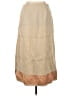 KRISTA LARSON Color Block Tan Ivory Casual Skirt Size 36 waist (estimated) - photo 1