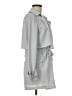 Mud Pie 100% Polyester Gray Trenchcoat Size M - photo 4