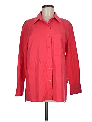 Lafayette 148 New York 3/4 Sleeve Button-Down Shirt (view 1)