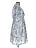 Shein 100% Polyester Paisley Blue Casual Dress Size L - photo 4