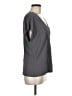 Reiss 100% Polyester Gray Short Sleeve Blouse Size M - photo 4