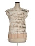 CALVIN KLEIN JEANS 100% Polyester Tan Sleeveless Blouse Size XL - photo 1