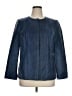 Alfani 100% Polyester Blue Leather Jacket Size 1X - photo 1