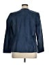 Alfani 100% Polyester Blue Leather Jacket Size 1X - photo 2