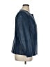 Alfani 100% Polyester Blue Leather Jacket Size 1X - photo 4