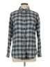 Dickies 100% Cotton Plaid Gray Long Sleeve Button-Down Shirt Size L - photo 1