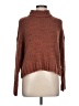 Pink Rose Brown Turtleneck Sweater Size L - photo 1
