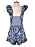 LoveShackFancy 100% Cotton Paisley Blue Romper Size 00 - photo 2