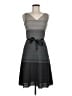 BCBGMAXAZRIA 100% Polyester Gray Casual Dress Size 6 - photo 1